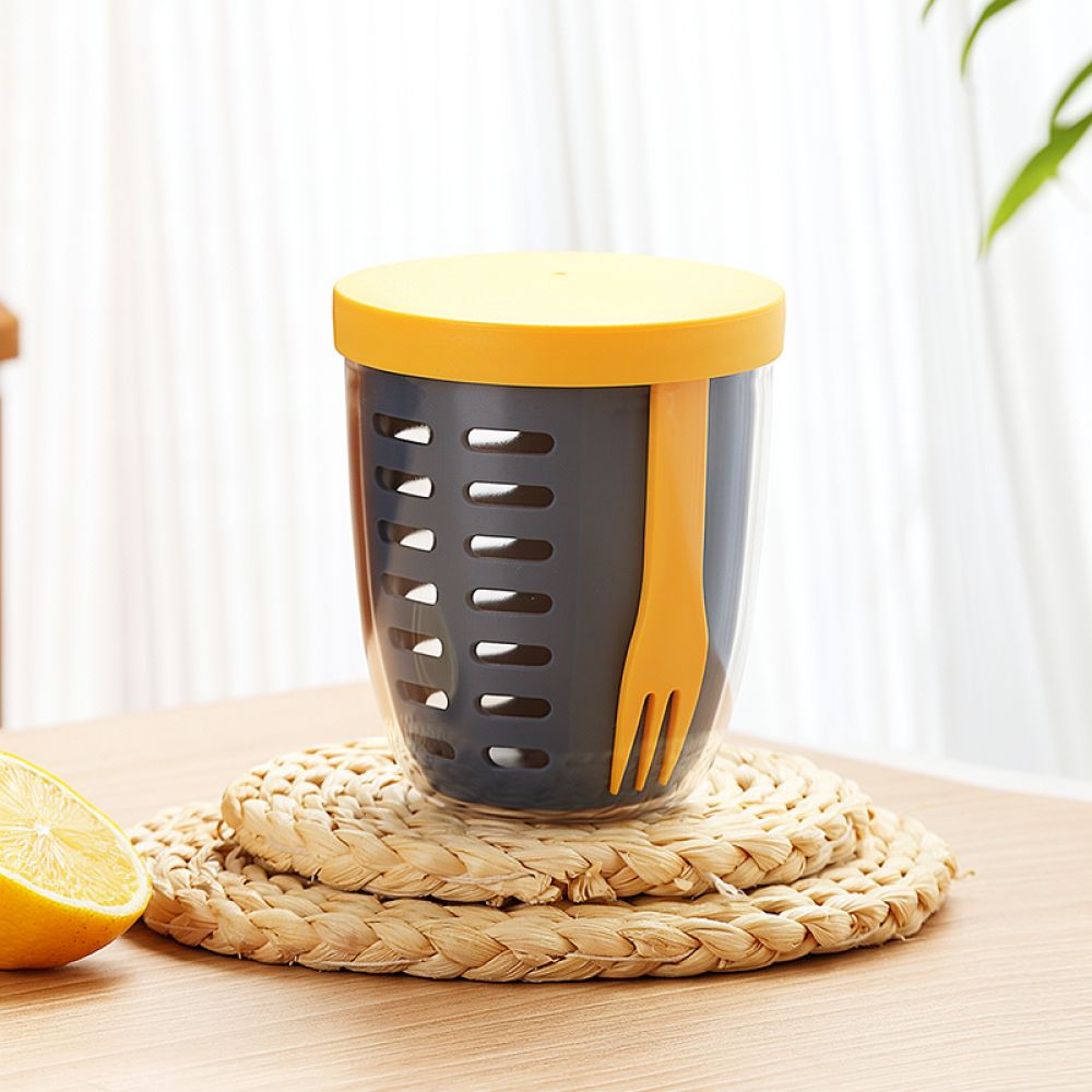 Large Salad Shaker Cup With Fo - Healthy Snacks Food ulasan dan harga