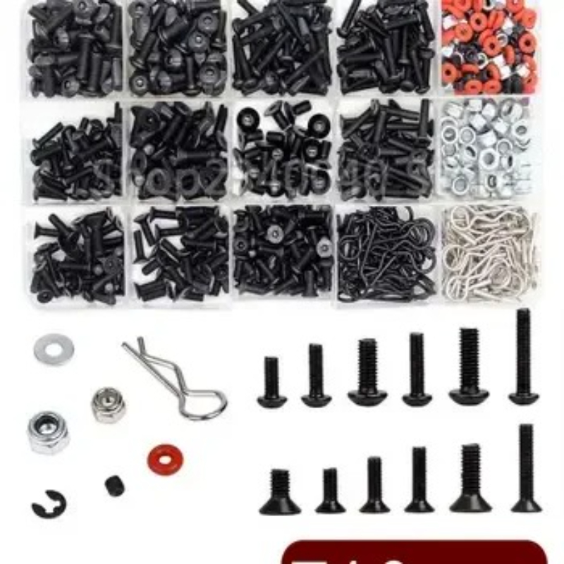 500pcs Universal RC Screw Kit  - Nuts Mix ulasan dan harga