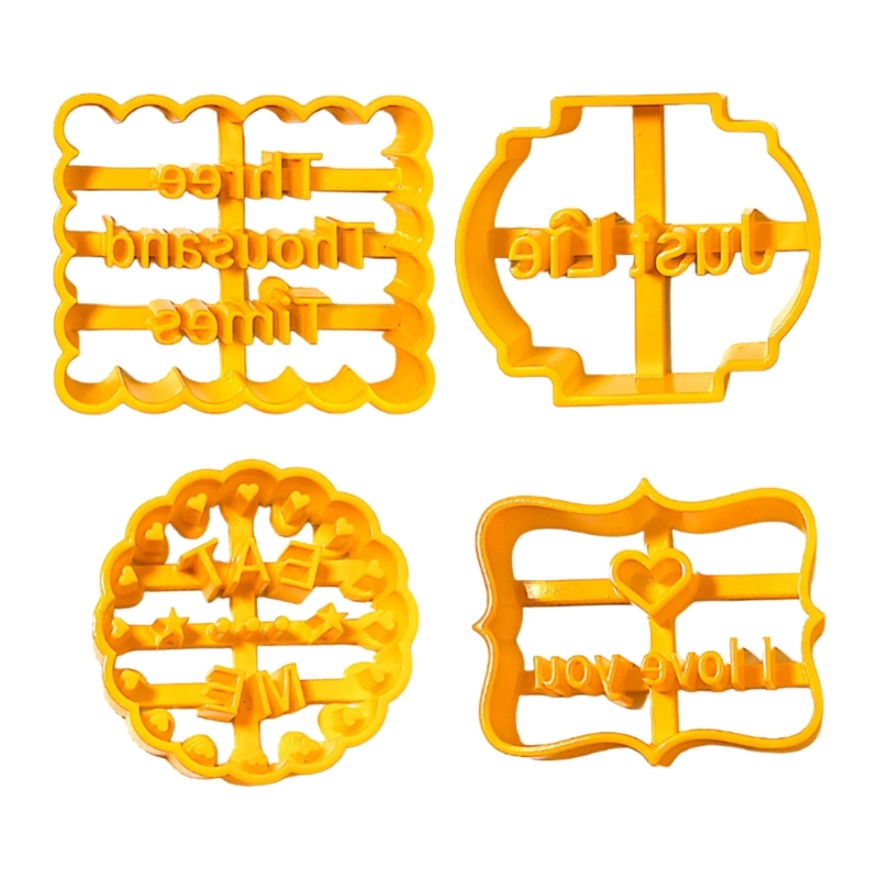  Pack Of 4 ABS Cookie Cutters  - Cookies Pack ulasan dan harga