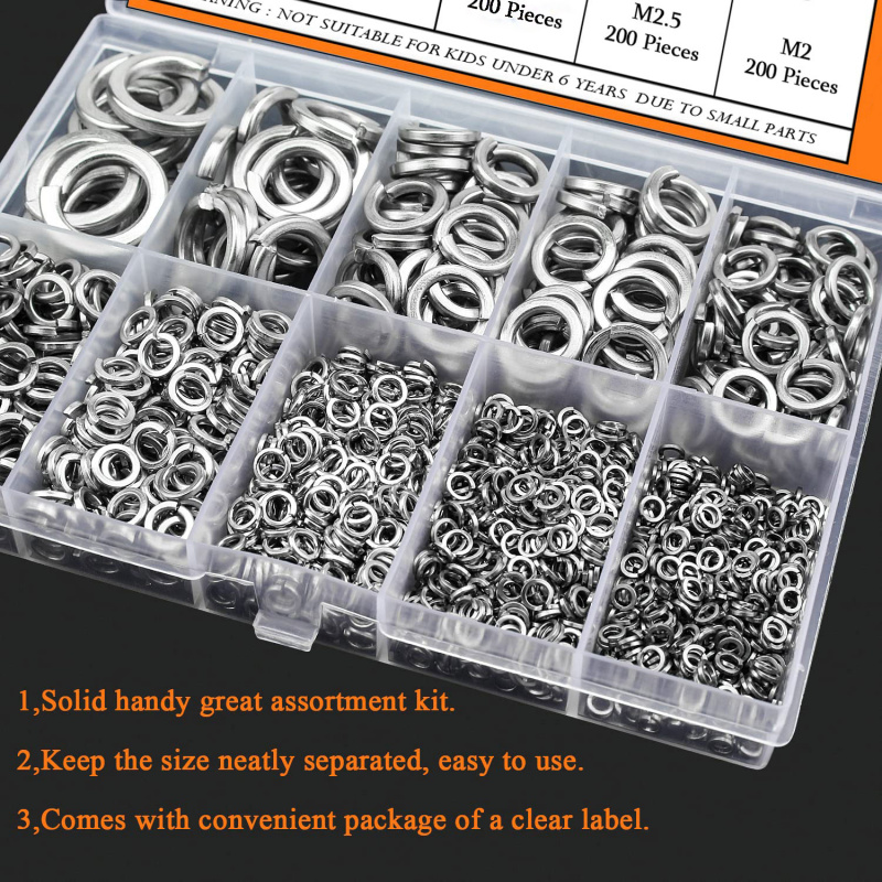 1000Pcs M2 M2.5 M3 M4 M5 M6 M8 - Nuts Mix ulasan dan harga