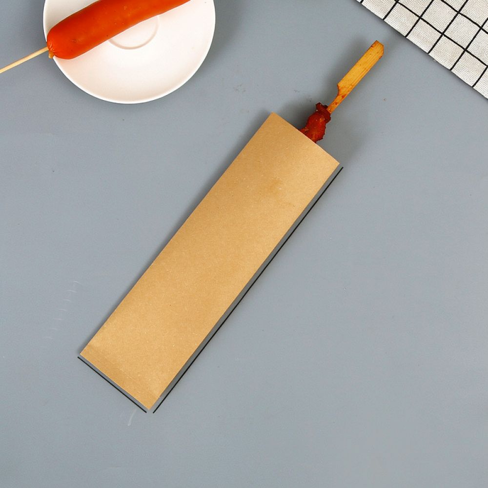 Kraft Paper Food Pouch Grease  - Food Snacks Catering ulasan dan harga