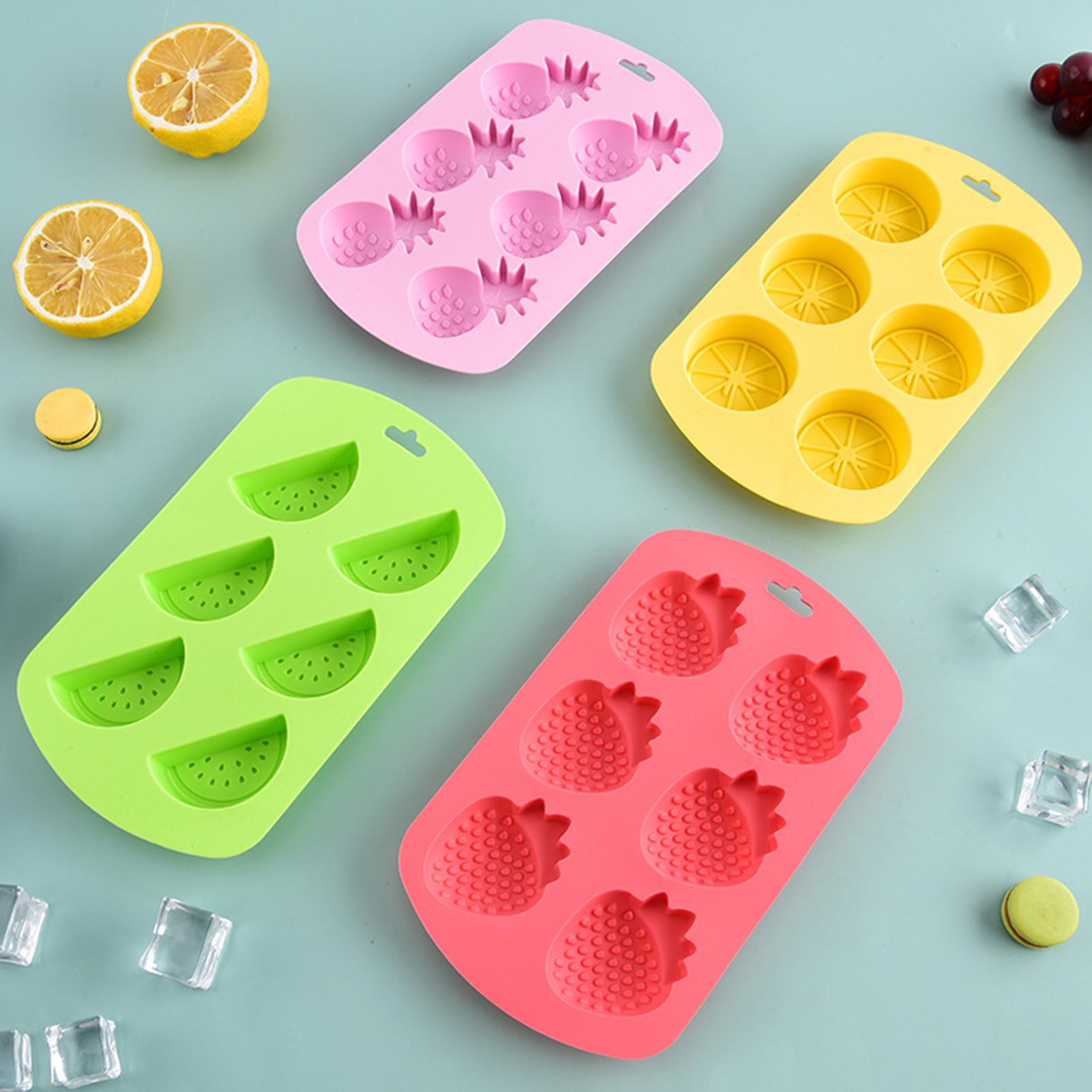 6 Cavity Fruit Shaped Silicone - Gummy Candy ulasan dan harga