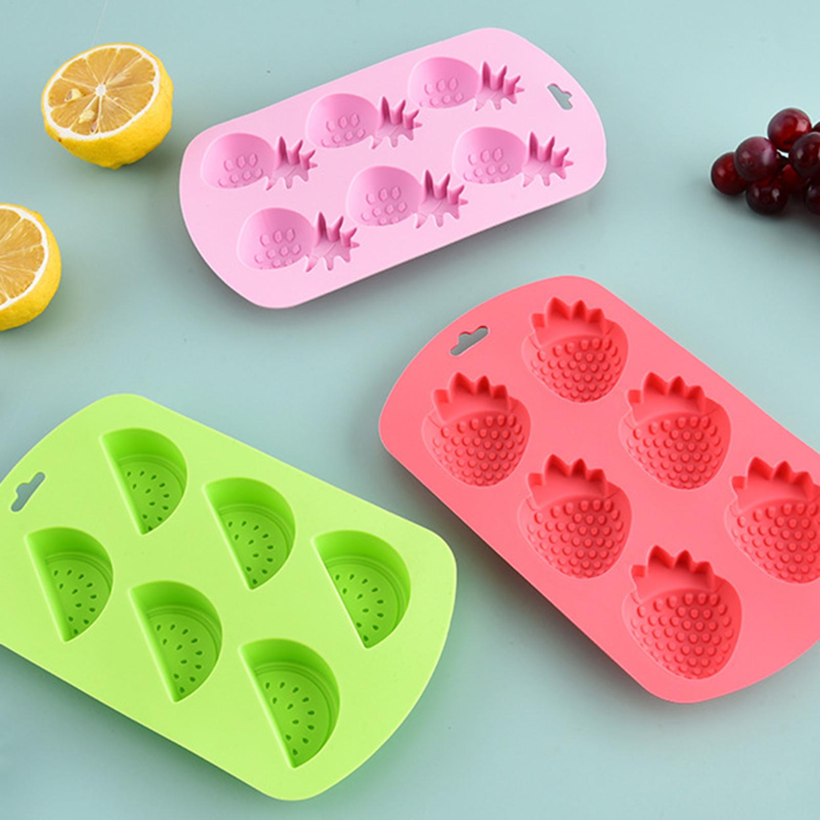 6 Cavity Fruit Shaped Silicone - Gummy Candy ulasan dan harga