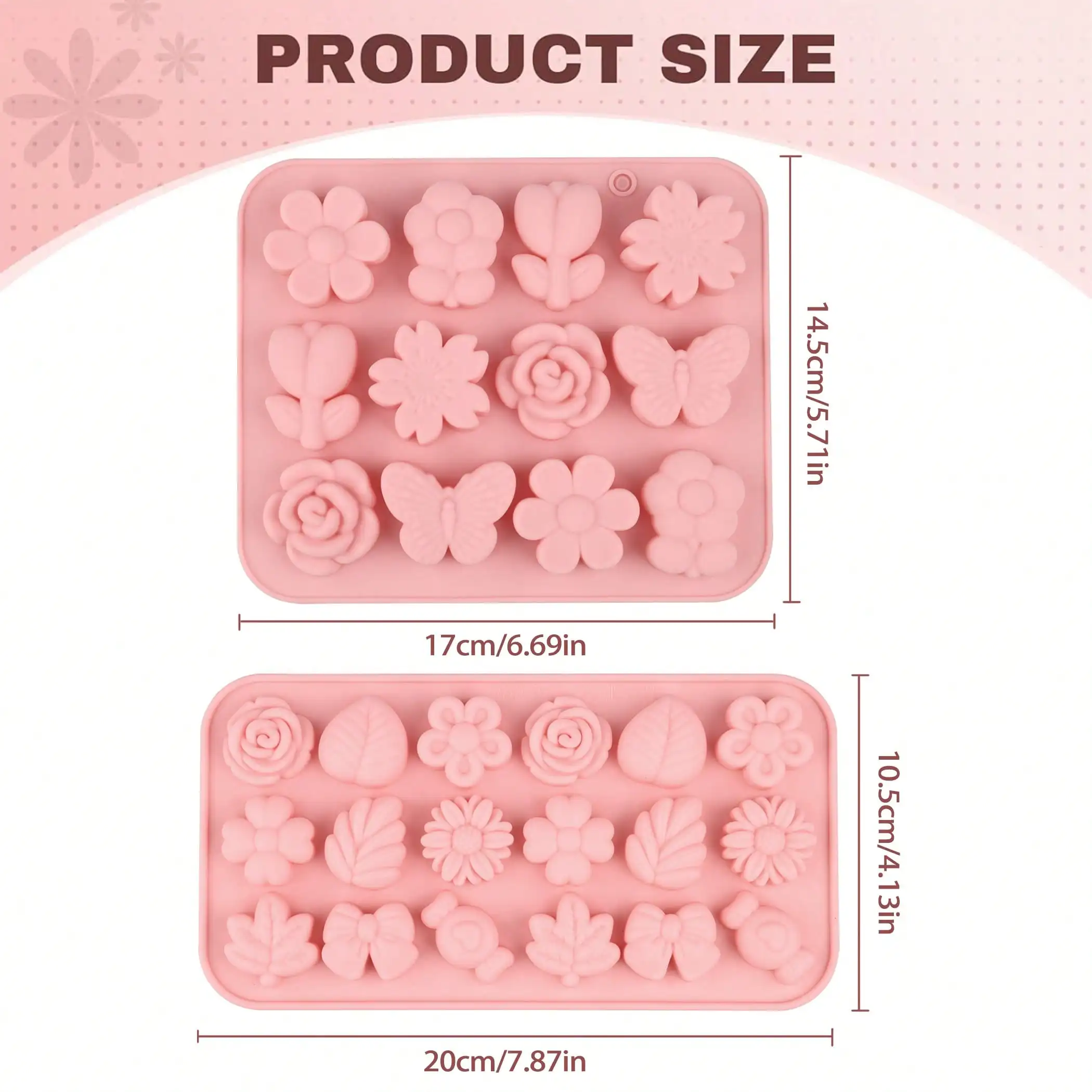 1-2 PCS Flower Theme Chocolate - Gummy Candy ulasan dan harga